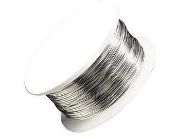 Carrete de alambre artístico de cobre estañado calibre 18, 10 yardas, herramienta para hacer joyas - BDC-803.23