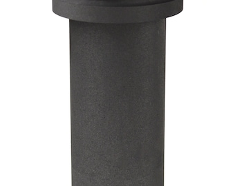 Crisol de grafito para horno de electrofusión Kerr de 30 oz (1 kg) con ranura para fundición de metales preciosos, refinación y fusión de oro CRU-0025