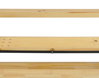 Étagère de banc en bois de 35 "x 7-1/4" x 17 "bijoutiers de bijoux faisant des outils organisateur de stockage d'établi