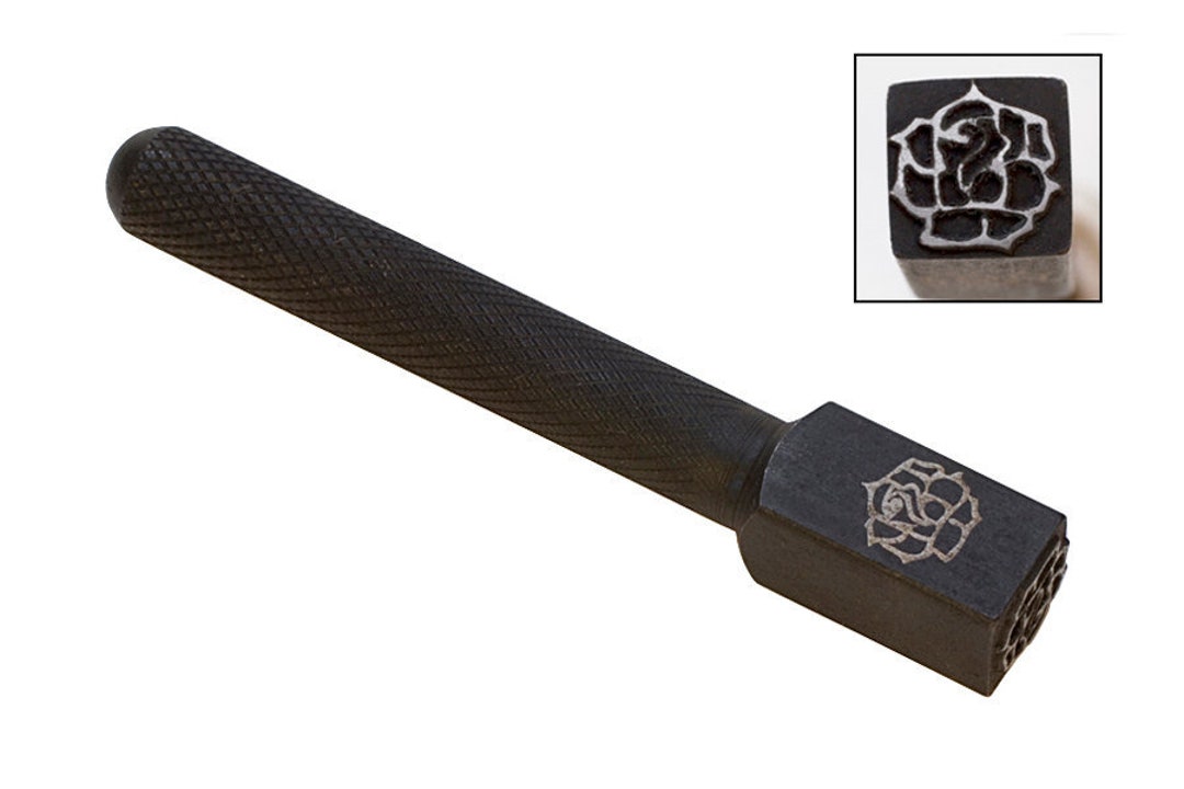 3/8 10 MM Jumbo Rose Flower Hand Punch Stamp for Marking Pressing Gold