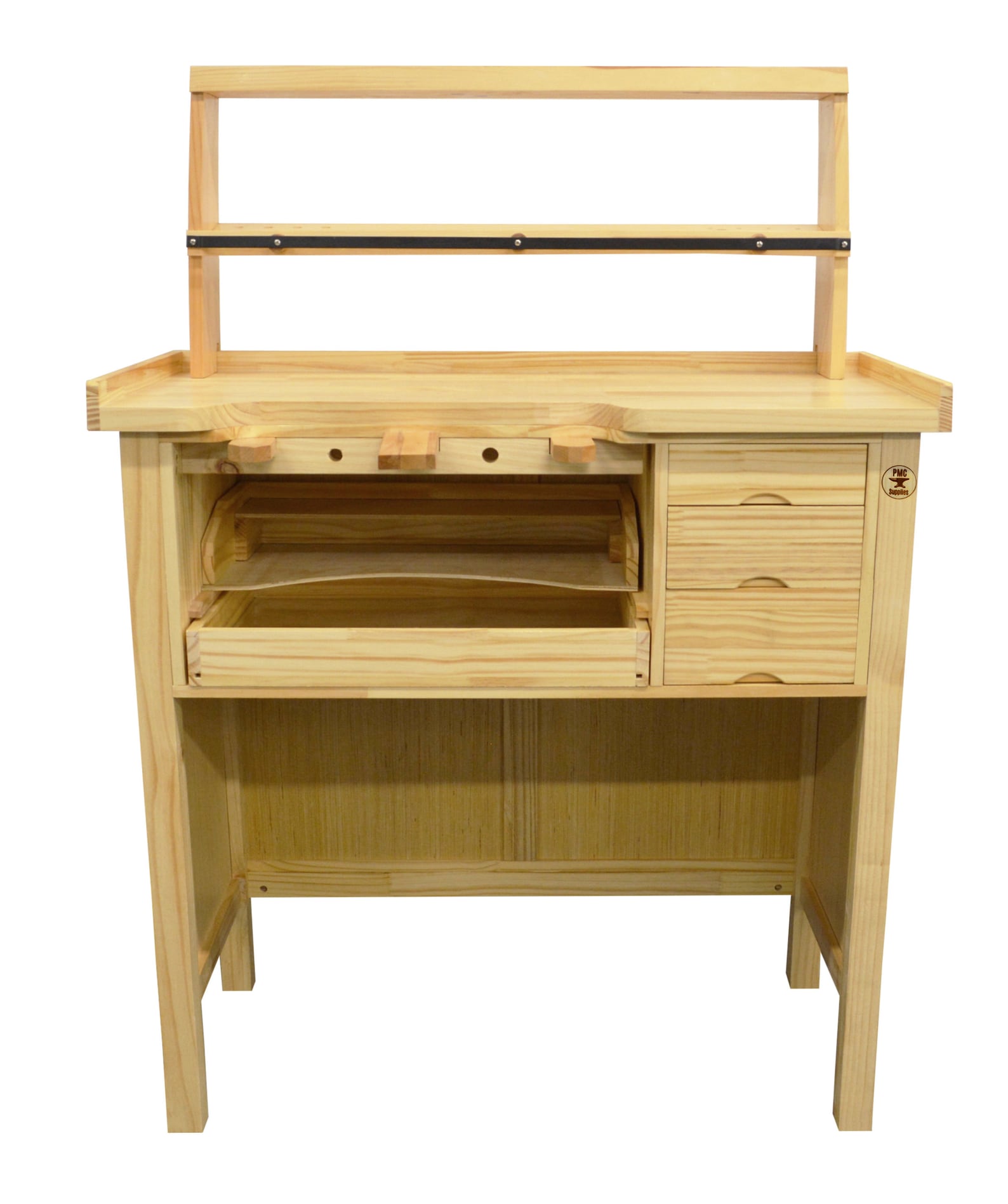 Deluxe Solid Wooden Jewelers Bench Set With Mountable Storage Etsy