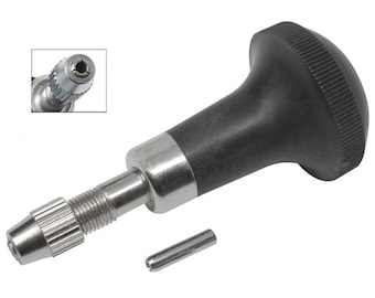 Graver Type Chuck Pin Tong Vise with Handle and 1 Extra Collet Jewelry Repair Watchmaking Tool - DRIL-0025