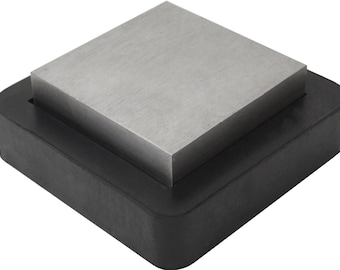 3" Steel 4" Rubber Combo Jewelry Making Metal Forming Bench Block - FORM-0113