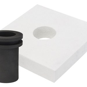 30 Oz Deluxe QuikMelt Topper Kit with Flange Crucible Jewelry Making Furnace Metal Melting Kiln Tools - FUR-0147