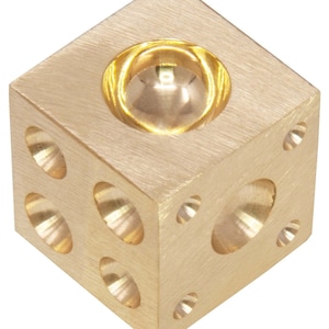 1&quot; Brass Dapping Doming Block Jewelry Making Metal Forming Shaping Bending Bead Tool FORM-0258