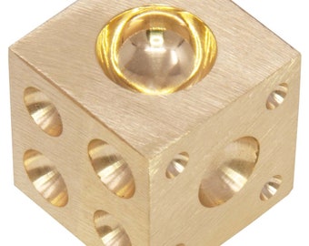 1" Brass Dapping Doming Block Jewelry Making Metal Forming Shaping Bending Bead Tool FORM-0258