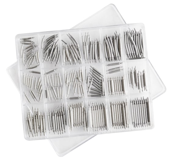 300 Pk Rvs Gebogen Rechte Veer Bar Assortiment Box 9 tot 30 MM