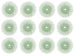 12 Pack 3/4' Light Green 3M 1 Micron Radial Discs Polishing Set Metal Finishing Jewelry Making Flex Shaft Rotary Tool Kit - POL-0133 