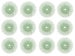 12 Pack 3/4' Light Green 3M 1 Micron Radial Discs Polishing Set Metal Finishing Jewelry Making Flex Shaft Rotary Tool Kit - POL-0133 