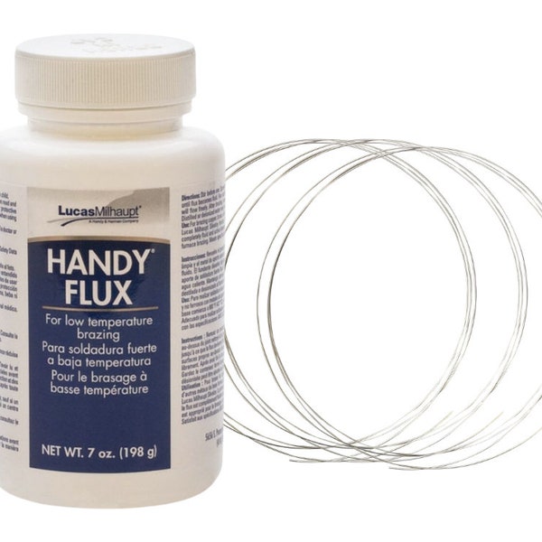 Silver Soldering Kit: Handy Flux Paste, 5 Feet Each of Soft, Medium, and Hard Silver Soldering Wire KIT-0294