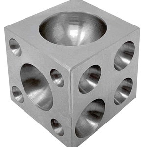 1.5&quot; Steel Dapping Doming Block Jewelry Making Metal Forming Shaping Bending Bead Tool FORM-0254
