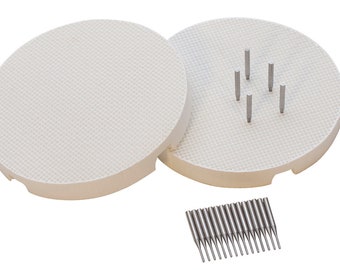 Set of 2 Mini Honeycomb Boards - Large Hole with 20 Metal 1.6 MM Pins Jewelry Making Repair Soldering Work Surface Tool - SOL-446.00