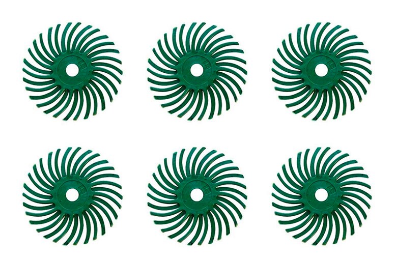 12er Pack 9/16" Weiß 120 Grit 3M Micron Radial Discs