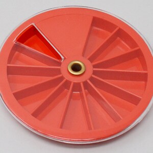 3-1 / 4 &quot;Kunststoff-Drehbehälter mit 12 Fächern, Schmuckperlen, kleinen Edelsteinen, Uhr-Batterie-Aufbewahrungsorganisator - STRG-0089