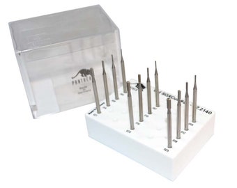 12-teiliges Panther Cross-Cut Bohrer-Set Größen 0.60 bis 2.50 MM Schmuckherstellung Werkzeuge - 77.2140