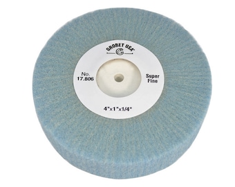 4" x 1" Super-Fine Soft Nylon Neutral Flap Wheel Jewelry Making Metal Finishing Polishing Abrasive - 17.806