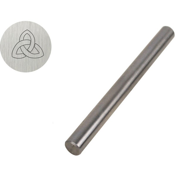 Triquetra Celtic Knot Steel Punch Stamp 3/8" - 9.5 mm for Hand Pressing Gold Silver Pendants Charm Jewelry Bullion Leather Wood - STMP-0005