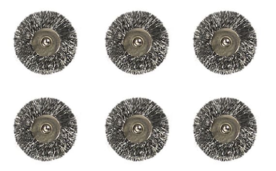 Set of Unmounted Steel Wire Wheel Brushes Jewelry Cleaning Metal