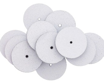 12-pack siliciumcarbide polijstmachines niet-gemonteerd grove korrel witte vierkante rand wiel sieraden maken metalen schurende roterende polijstmachines - POL-300.10