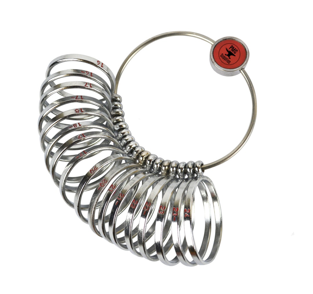 Jumbo Finger Gauge Ring Sizer W/ Sizes 1624 and Half Sizes Measuring Jewelry Tool MEAS0080 Etsy