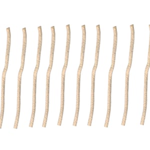 May include: A set of 14 off-white cotton wicks for candle making.