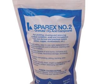 2.5 Lbs. of Sparex No. 2 Granular Dry Jewelers Pickling Compound for Soldering Jewelry Cleaning Oxidation Gold Silver Copper