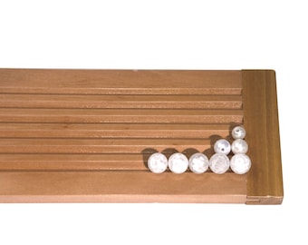 22 "x 4" incordatura di perline di legno che ordinano il vassoio di misurazione con 6 scanalature strumento per la creazione di gioielli - BEAD-0038