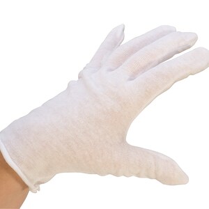 Cotton Gloves, 10pairs(20 Pcs) White Cotton Gloves for Women and Men,  Washable Stretch Cotton Gloves for Dry Hands and Eczeme Moisturizing Cloth