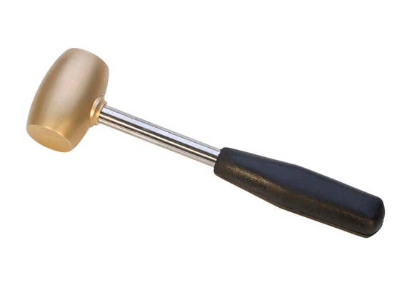 1lb Hammer style poly mallet yellow with defects
