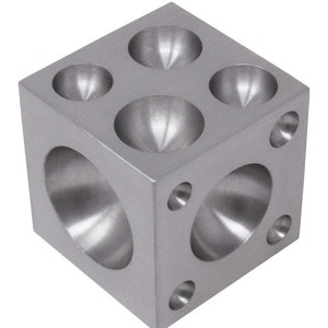 2.5&quot; Steel Dapping Doming Block Jewelry Making Metal Forming Shaping Bending Bead Tool FORM-0256