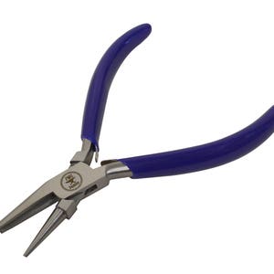 5-1/2&quot; Concave & Round Nose Jewelry Making Earrings Metal Ring Wire Bending Forming Pliers - PLR-0126