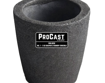 ProCast™ No. 1 - 1 Kg Clay Graphite Foundry Crucible Metal Melting Furnace Raffinage Or Argent Cuivre Bijoux Moulage Outil - CRU-0010