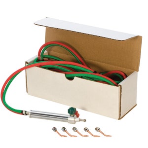 Gentec Soldering Jewelry Torch Kit with 5 Tips Oxygen/Acetylene Melting Gold Silver Brazing Soldering Crafts - SOL-225.10