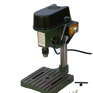 6.5 MM Mini Benchtop Drill Press Compact Drill Jewelry Making Hobby Bench Tool 3-Speed Max 8,500 RPM - DRL-300.00