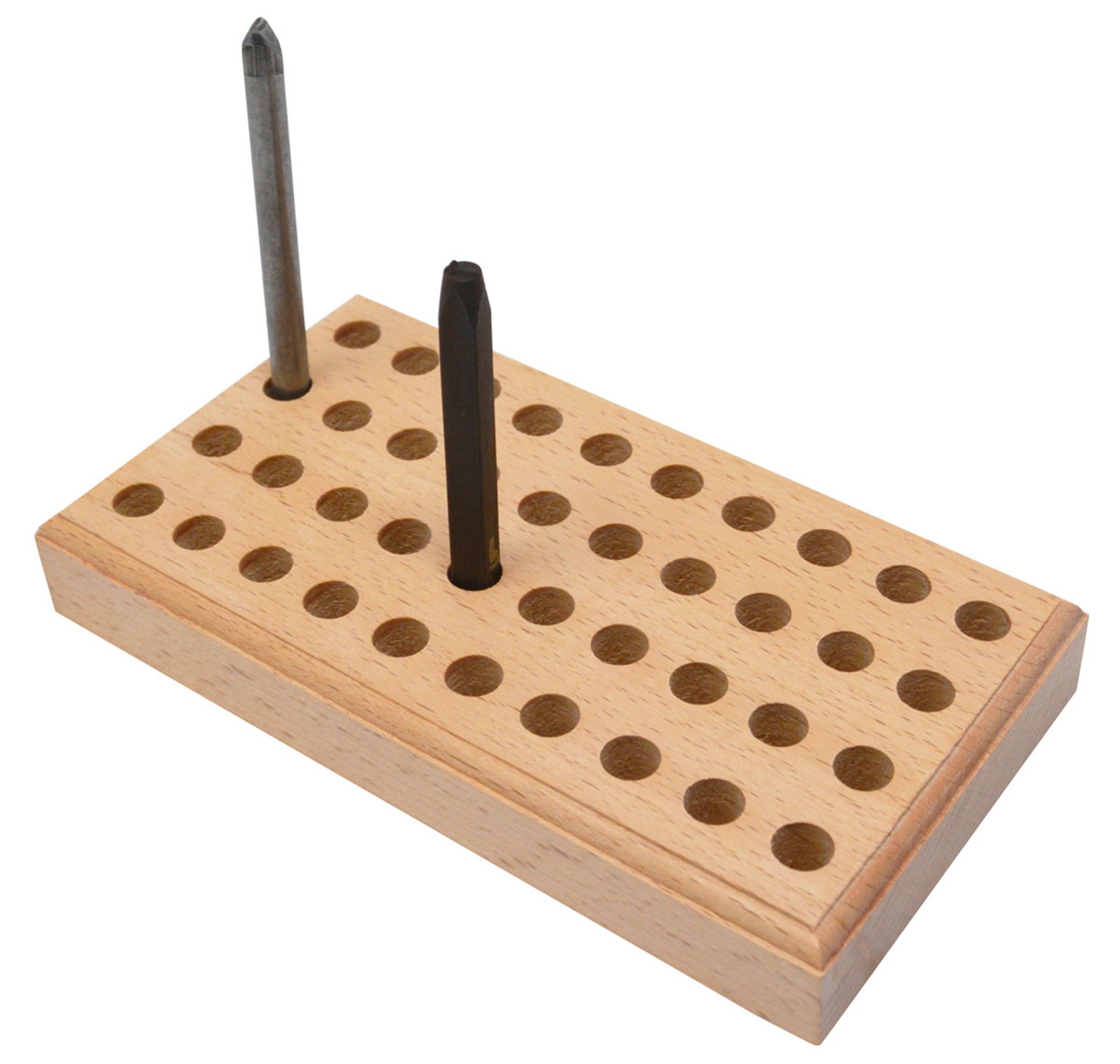 Wooden Stamp Storage Stand With 40 Holes Jewelry Making Stamp Etsy