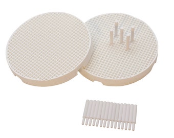 Set von 2 Mini Wabenbrettern - Großes Loch mit 20 Keramik 1,6 MM Pins Schmuckherstellung Reparatur Lötarbeit Oberfläche Werkzeug - SOL-444.00