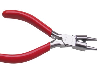 Alicates de rosario de 5-1/4" con resortes, herramienta de corte para formar metal y alambre para joyería