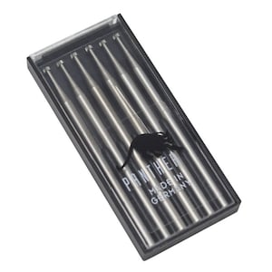 May include: A set of five silver-coloured metal tools in a clear plastic case. The case has a black label with the text "PANTHER MADE IN GERMANY".