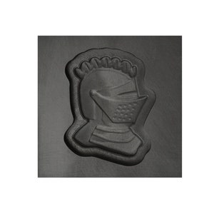 Knight Helmet 3D Graphite Ingot Mold for Precious Metal Casting Gold Silver Copper Aluminum Melting