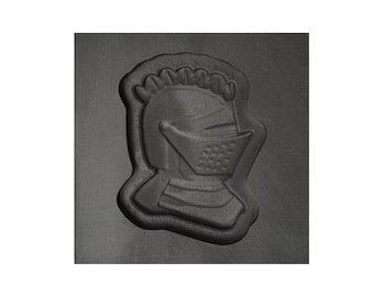 Knight Helmet 3D Graphite Ingot Mold for Precious Metal Casting Gold Silver Copper Aluminum Melting