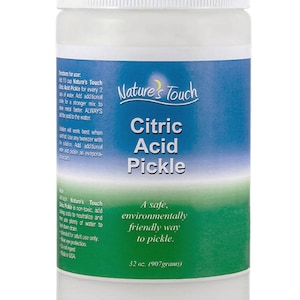 Nature&#39;s Touch Citric Pickle 2 Lb Jar Jewelry Making Silver Gold Brass Copper Stainless Steel Shot Metal Cleaning Solution - CLN-163.00