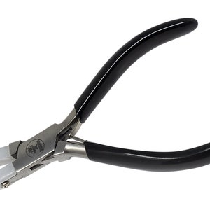 Alicate de ponta plana de nylon fino - preto