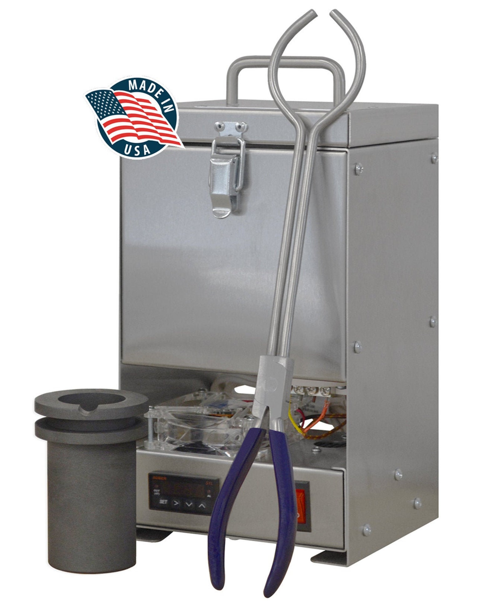 QUIKMELT PRO Tisch-Schmelzofen 60 Unzen – Bis 2200°F Für Gold, Silber, Kupfer (Edelstahl) QUIKMELT PRO Tisch-Schmelzofen 60 Unzen – Bis 2200°F Für Gold, Silber, Kupfer (Edelstahl)