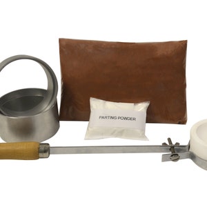 BASIC Quick Cast Petrobond Sand Casting Kit for Precious Metals, Jewelry Making, Pouring Gold Silver Shapes Clay Alternative! KIT-0053