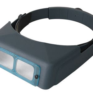 Donegan OptiVisor DA-10 Headband Magnifier Binocular 3.5X Optical Glass Lens