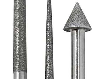 Set di 3 frese diamantate per alesatore per perline Strumento per la creazione di gioielli