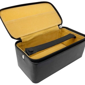 Diamond Box 7&quot; x 3-1/2&quot; with 2 Buttons Velvet Lining and Zipper Jewelry Making Tool