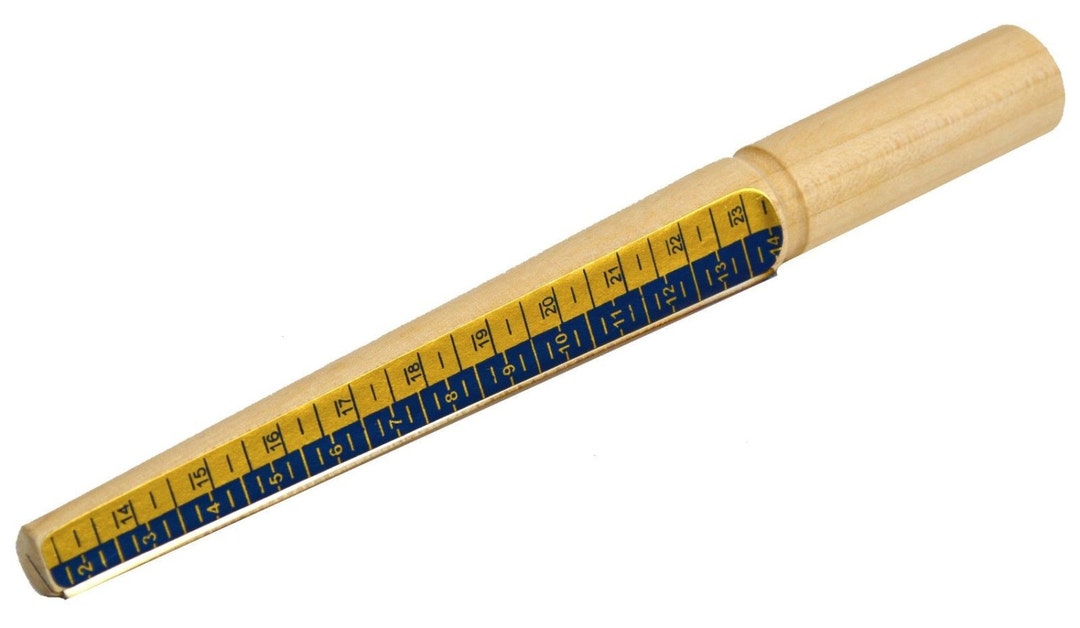 Mandrin En Bois Pour Tailles De Bagues US 2 à 14 - Pour Cire à Modeler Ou Ajustement - Marque FindingKing Neuf