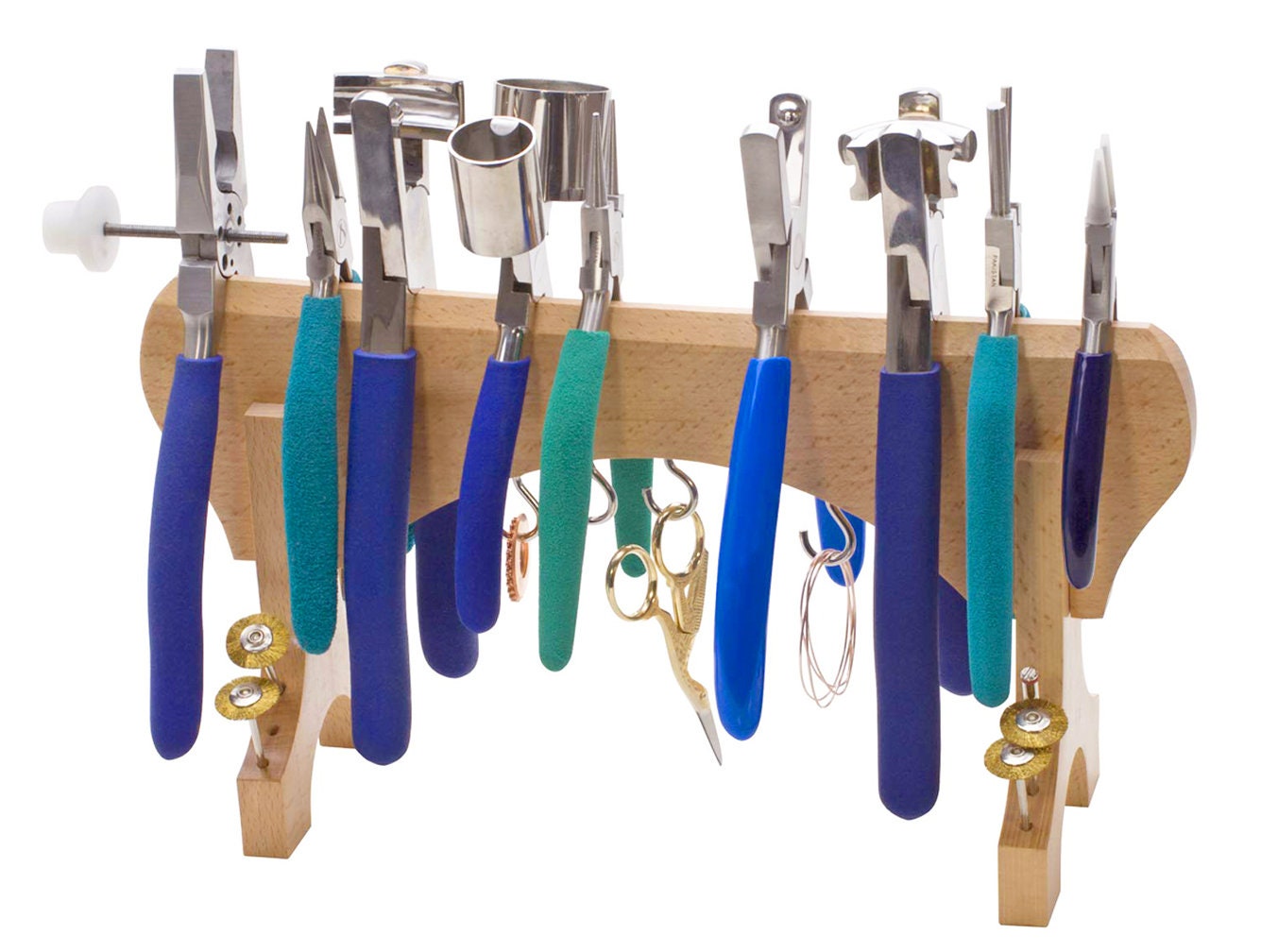 Collapsible Premium Wooden Plier Rack Jewelry Making Tool Bench Storage ...