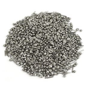 2.2 Lbs Stainless Steel Jeweler's Polishing Burnishing Media Shot Mix Vibratory Tumblers (Balls, Cross, Pins, Satellite Shapes) - MEDIA-0011